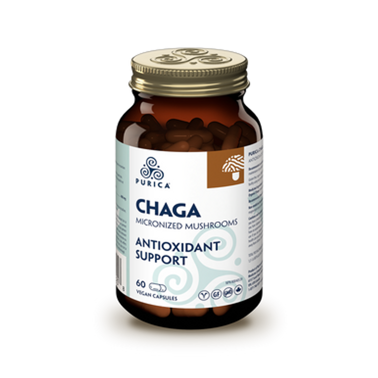 Purica Chaga Micronized Mushrooms Antioxidant Support Capsules