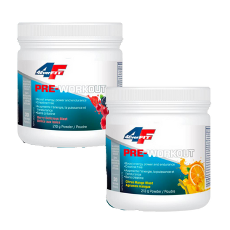 Prairie Naturals 4 Ever Fit Pre-Workout Powder - both flavours Prairie Naturals 4 Ever Fit Pre-Workout Powder - both flavours