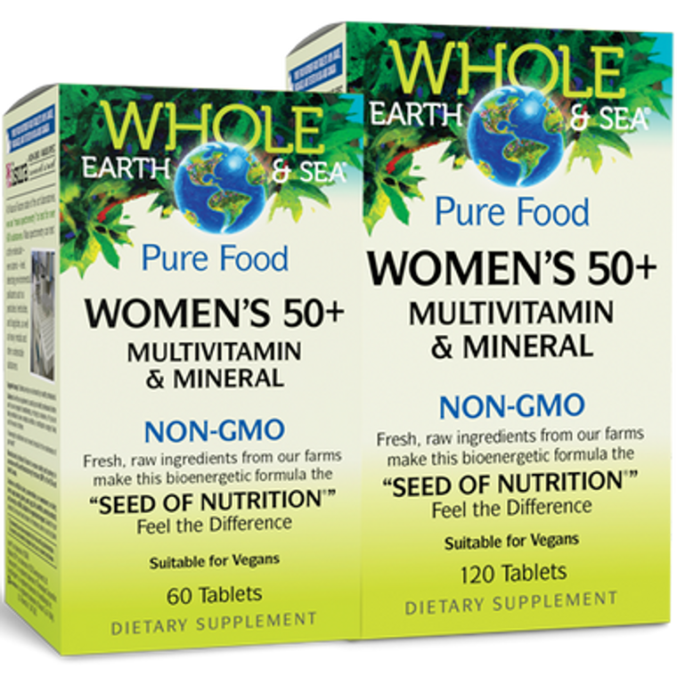 Whole Earth & Sea Women's 50+ Multivitamin and Mineral Tablets Whole Earth & Sea Women's 50+ Multivitamin and Mineral Tablets