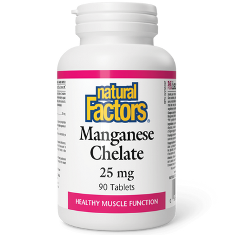 Natural Factors Manganese Chelate 25mg Tablets