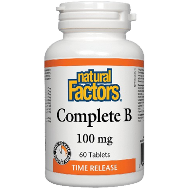 Natural Factors Complete B Time Release 100 mg | 60 Tablets