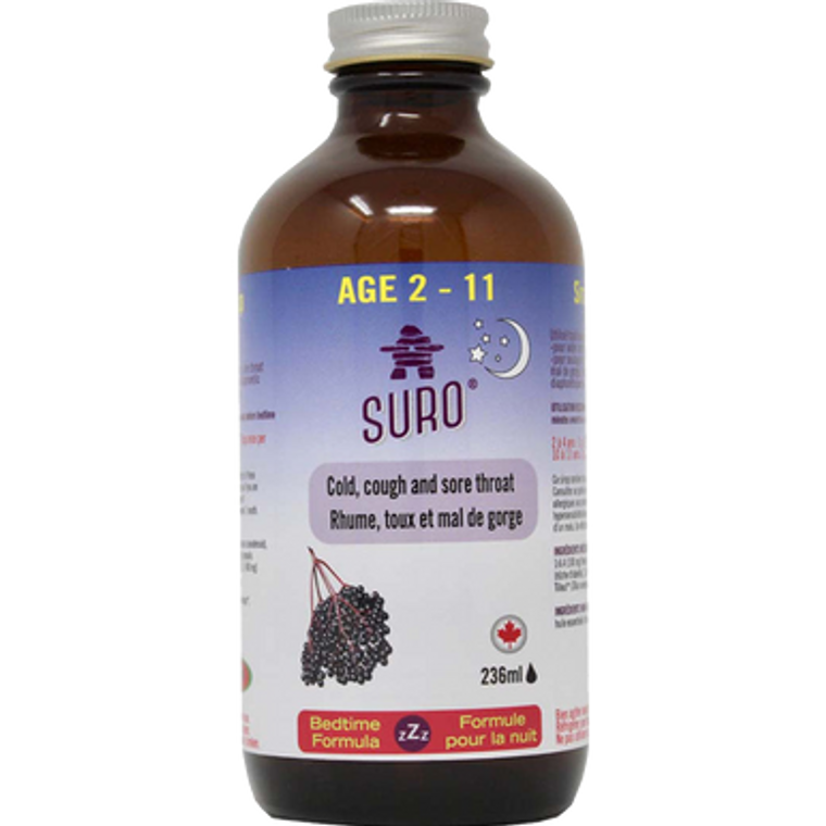 Suro Organic Elderberry Kids Cold Bedtime Syrup