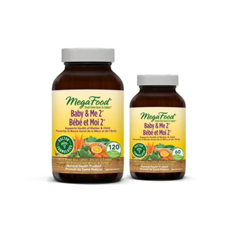 MegaFood Baby & Me 2 Prenatal Multivitamin Tablets - both sizes MegaFood Baby & Me 2 Prenatal Multivitamin Tablets - both sizes