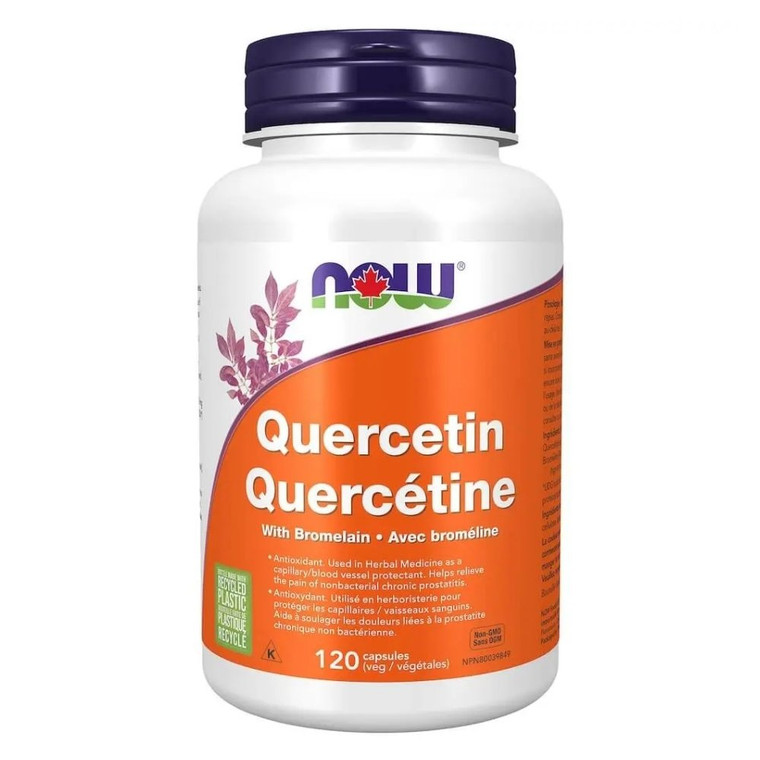 NOW Quercetin With Bromelain | 120 Capsules