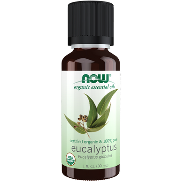 NOW 100% Pure & Organic Eucalyptus Essential Oil 30mL