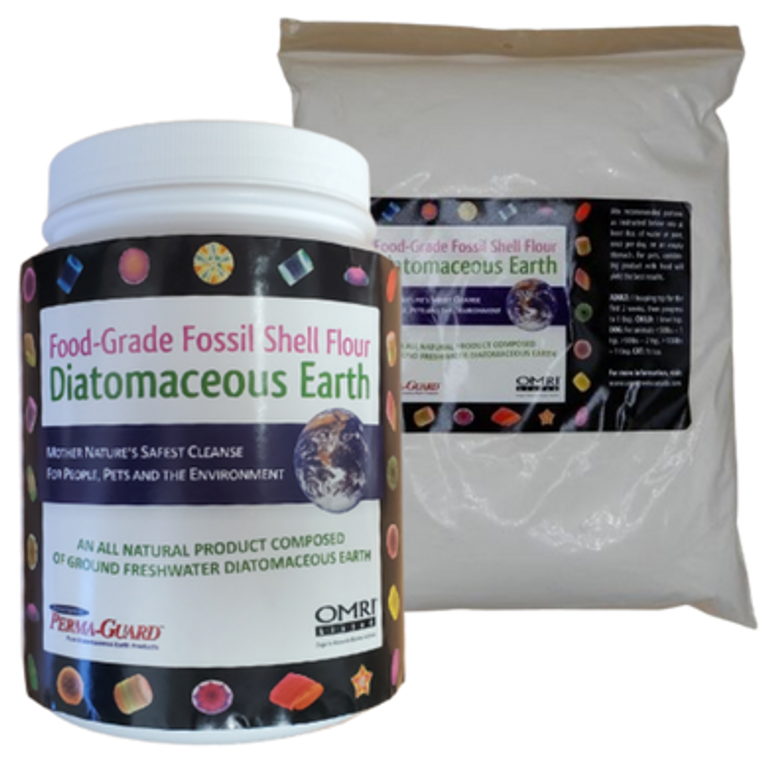 Diatomaceous Earth Fossil Shell Flour - both sizes