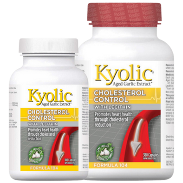 Kyolic Cholesterol Control with Lecithin Formula 104 Capsules