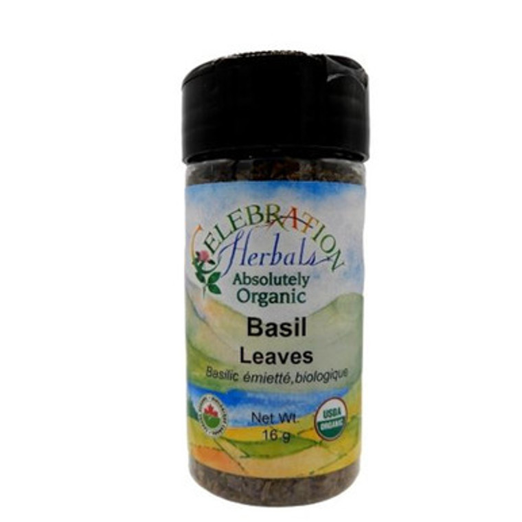 Celebration Herbals Absolutely Organic Basil Leaves | 16 grams