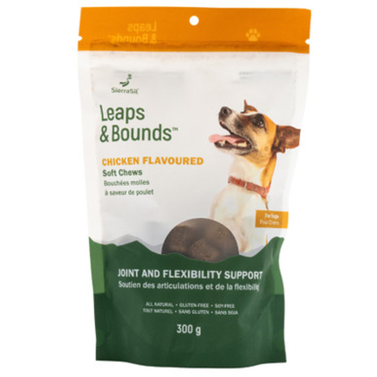 SierraSil Leaps & Bounds Soft Chews for Dogs | 300 grams - front label