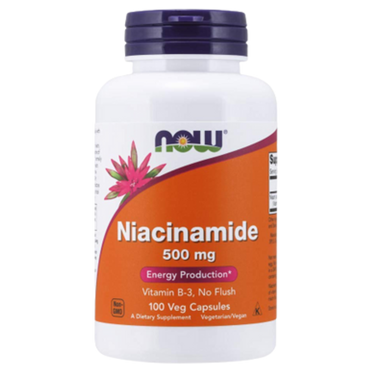 NOW Niacinamide 500 mg Capsules