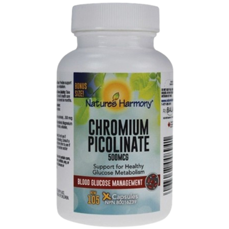 Natures Harmony Chromium Picolinate 500 mcg