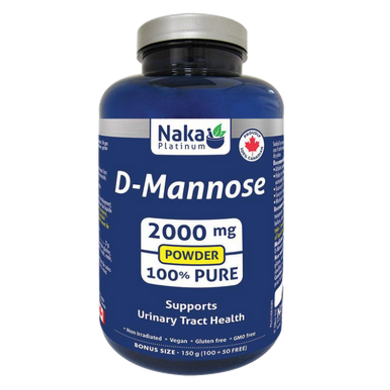 Naka-D-Mannose Powder Supports Urinary Tract - front label