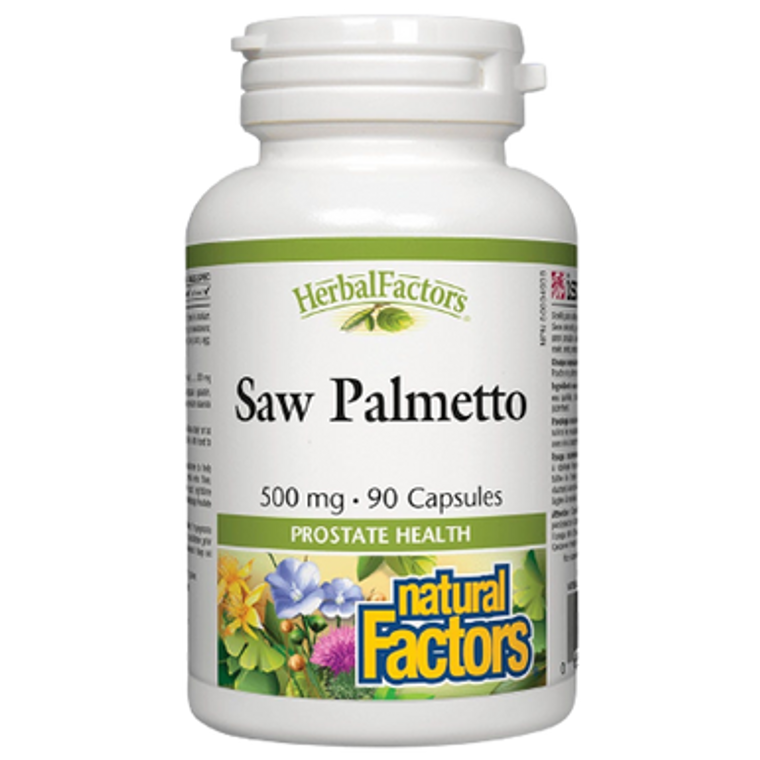 Natural Factors Saw Palmetto Prostate Health 500 mg Capsules