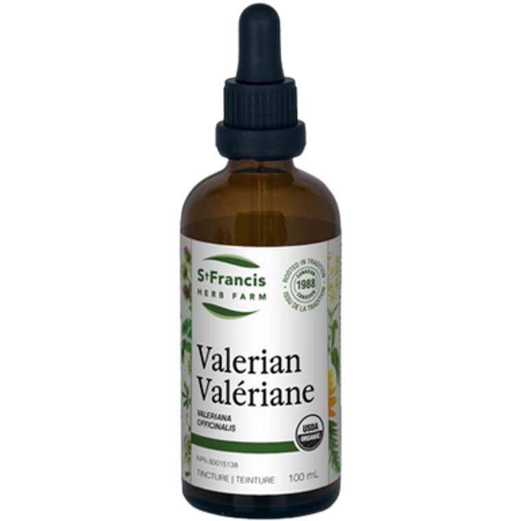St Francis Herb Farm Valerian Tincture - front label