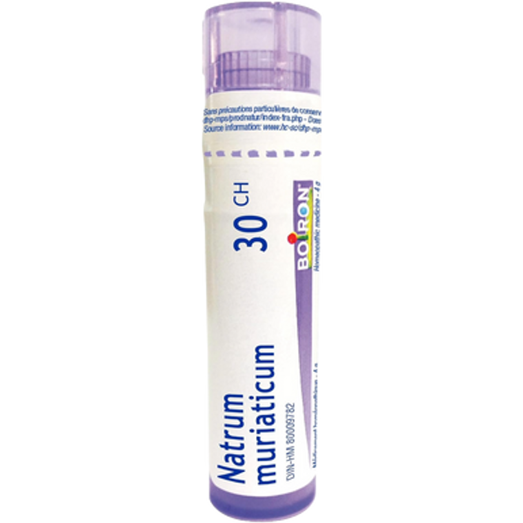 Boiron Tubes Natrum Muriaticum 30 CH - front label
