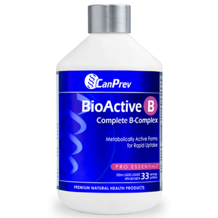 CanPrev BioActive B Complete B Complex Liquid - front label