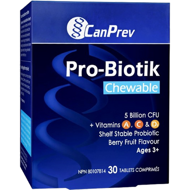 CanPrev Pro-Biotik Chewable Tablets - front label