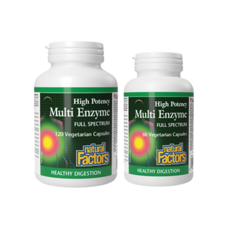 Natural Factors High Potency Multi Enzyme Full Spectrum | 2 sizes