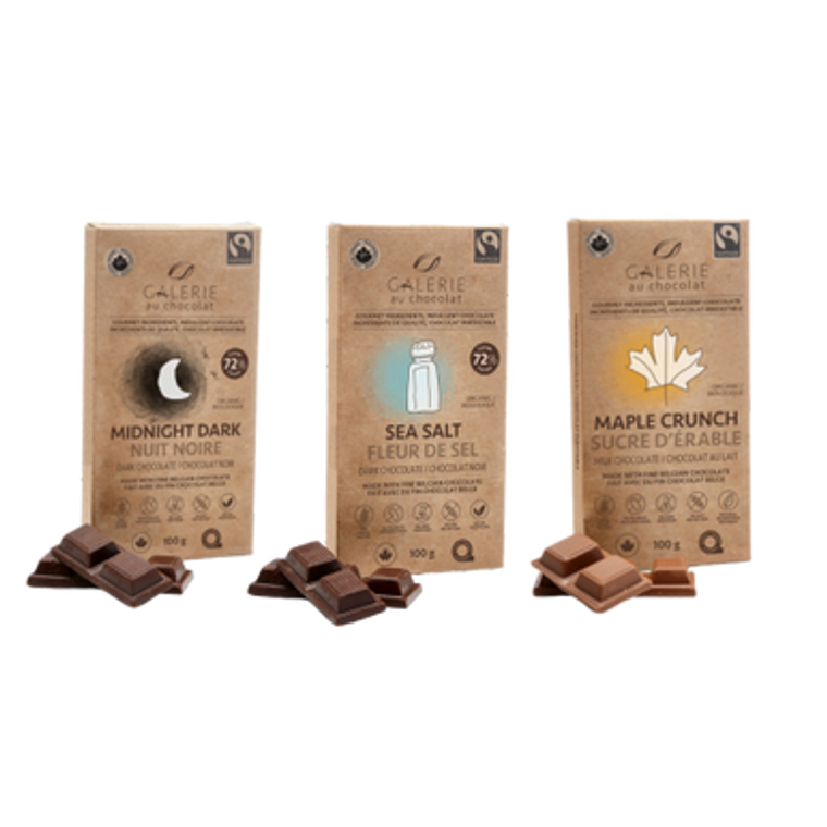 Galerie Au Chocolat - Organic Belgian Chocolate | 100 g Galerie Au Chocolat - Organic Belgian Chocolate | 100 g