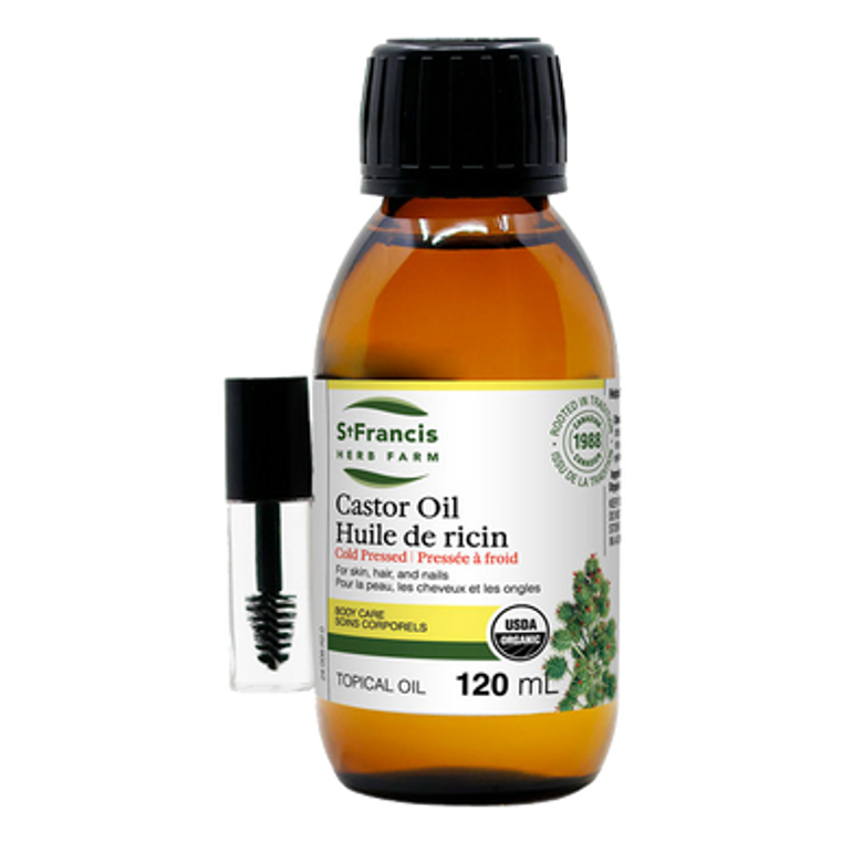 St. Francis Herb Farm Cold Pressed Castor Oil (with Brush) St. Francis Herb Farm Cold Pressed Castor Oil (with Brush)