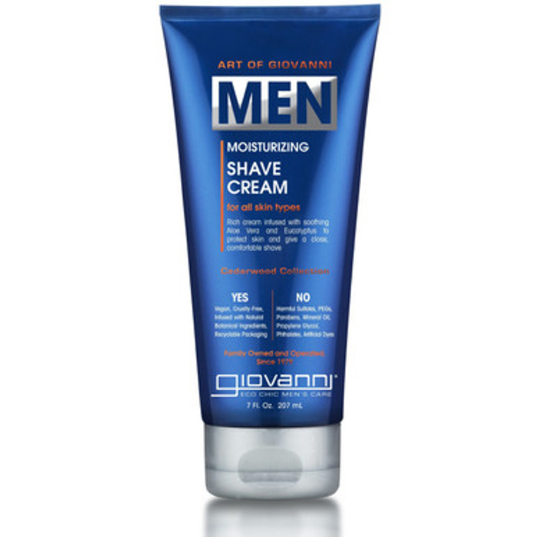 Giovanni MEN Moisturizing Shave Cream | 207mL - front label