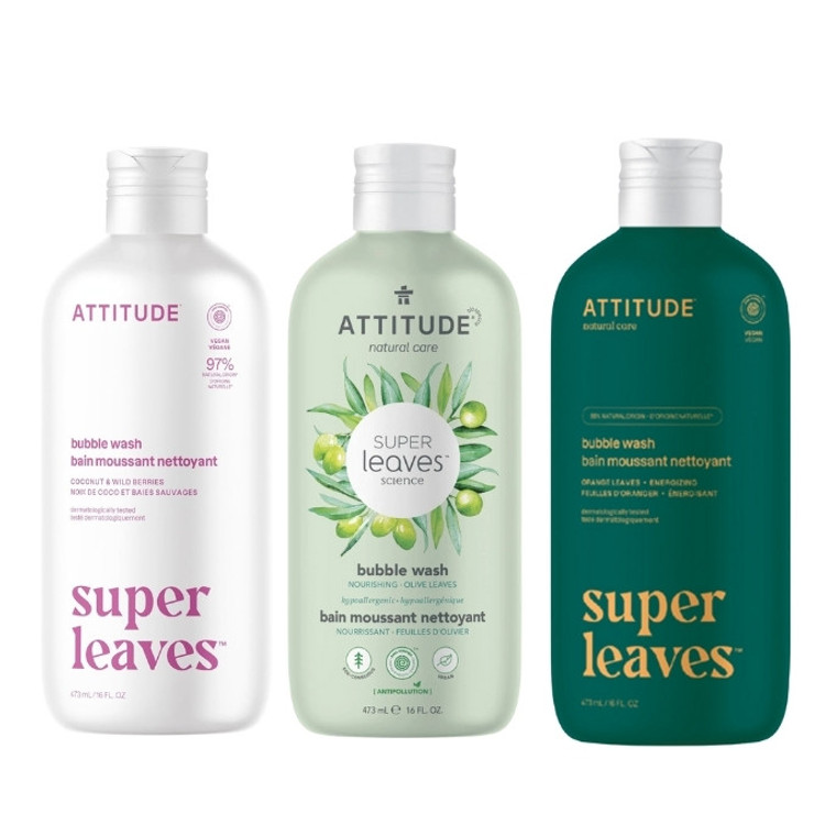 Attitude Super Leaves Science Bubble Wash | 473mL Attitude Super Leaves Science Bubble Wash | 473mL