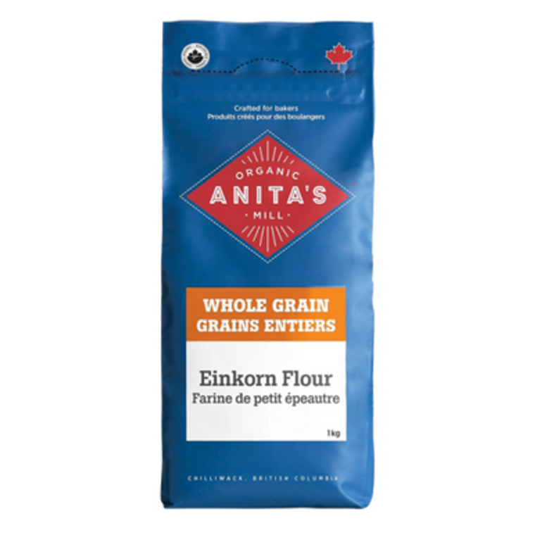 Anita's Organic Mill Whole Grain Einkorn Flour 1 Kg - front packaging