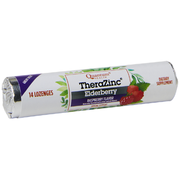 Quantum Health TheraZinc Elderberry Lozenges - front label