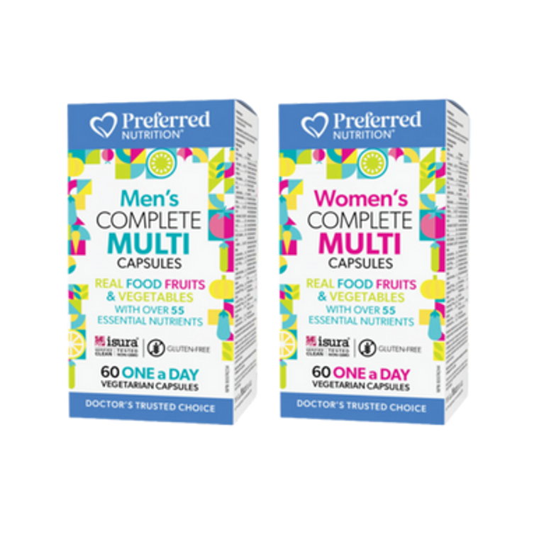 Preferred Nutrition Complete Multi One a Day Capsules -  front label