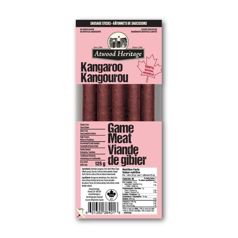 Atwood Heritage Meat Stick Kangaroo | 125 grams