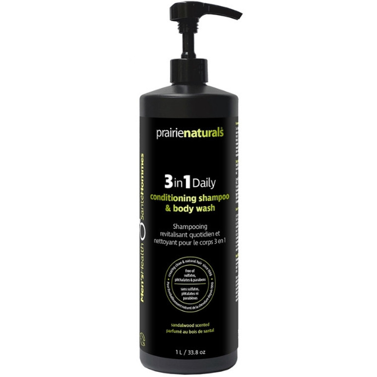 Prairie Naturals 3 in 1 Daily Shampoo Body Wash | 1 L