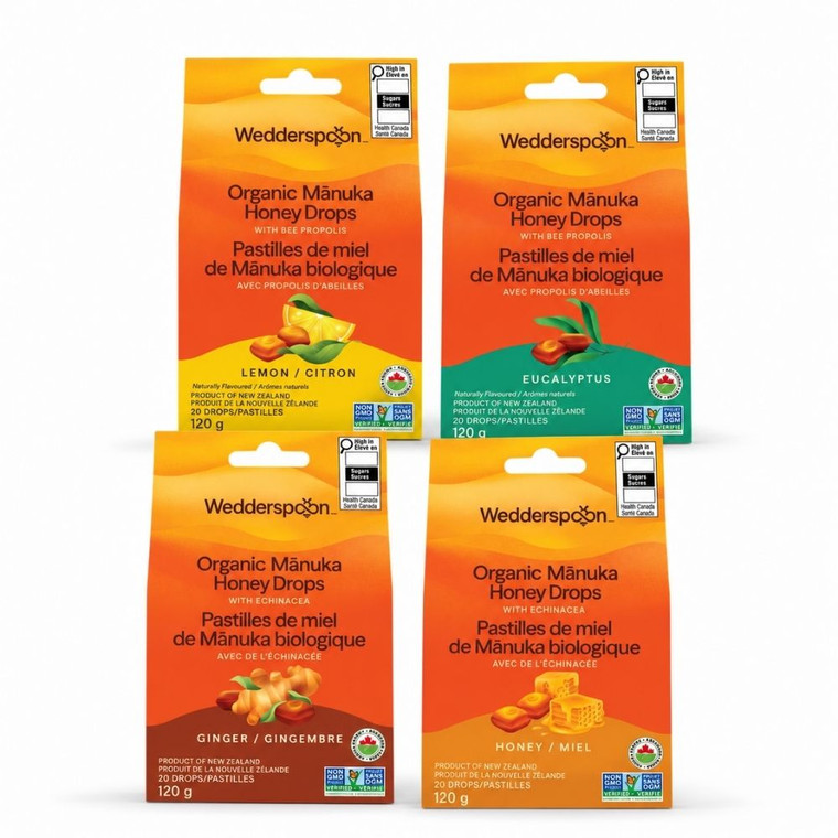 Wedderspoon Manuka Honey Drops | 120 grams