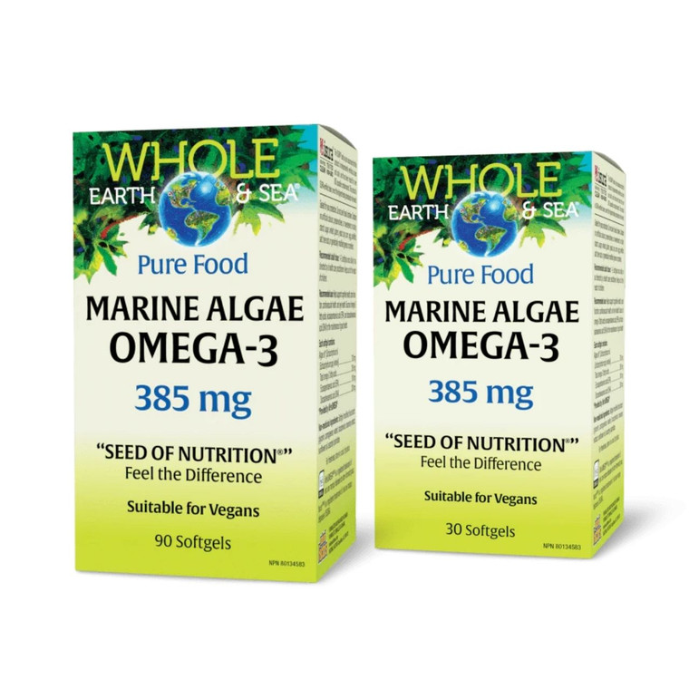Whole Earth & Sea Marine Algae Omega-3 Softgels