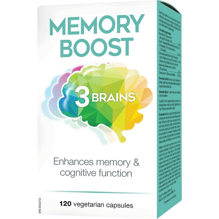 3 Brains Memory Boost | 120 Capsules