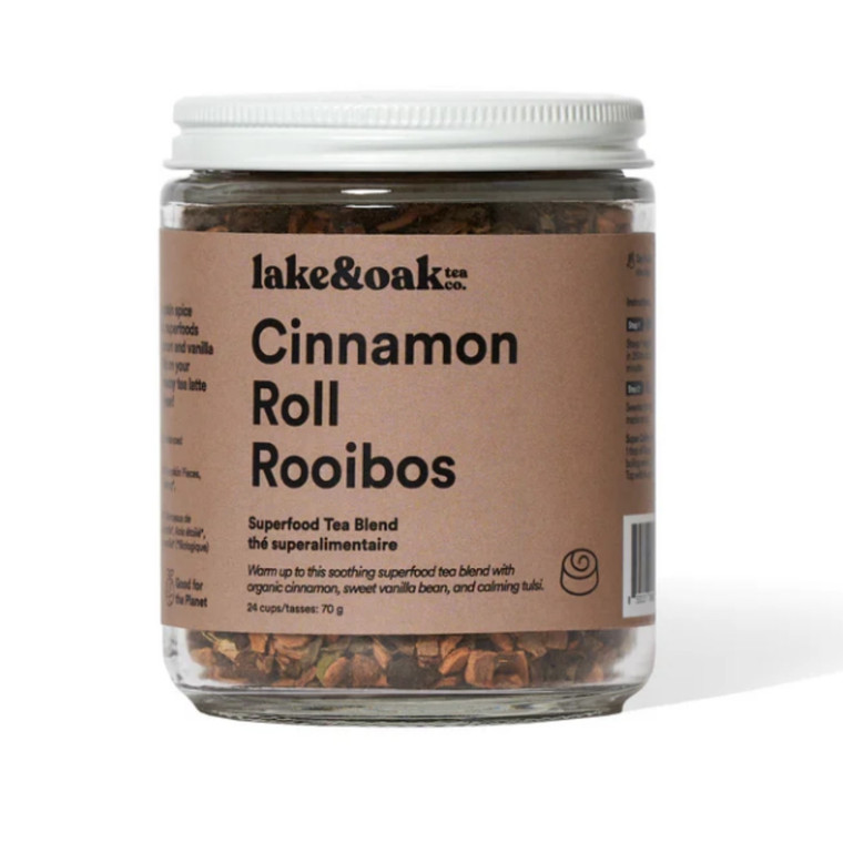 Lake & Oak Cinnamon Roll Rooibos Tea Blend | 70 grams