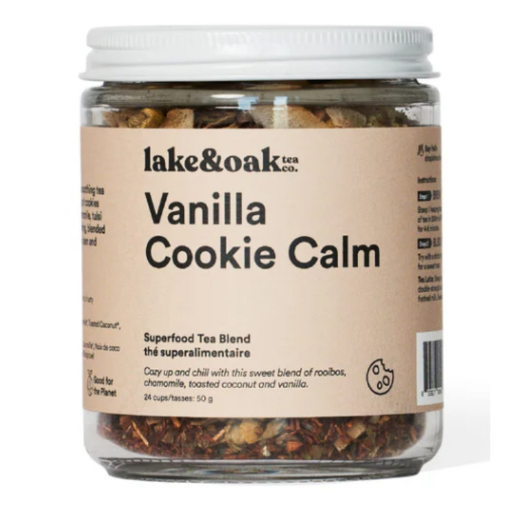 Lake & Oak Vanilla Cookie Calm Tea Blend | 80 grams