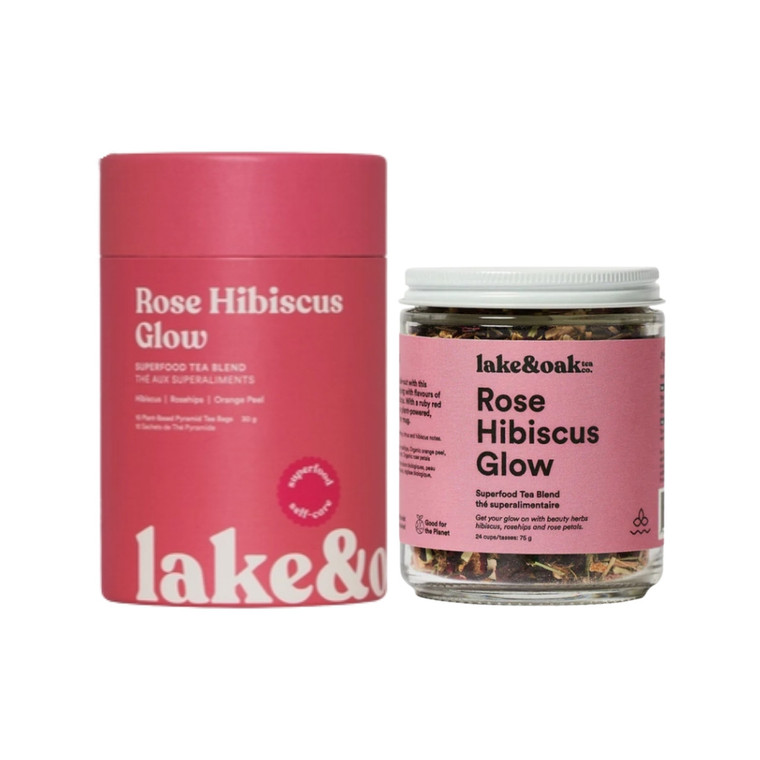Lake & Oak Rose Hibiscus Glow Tea Blend