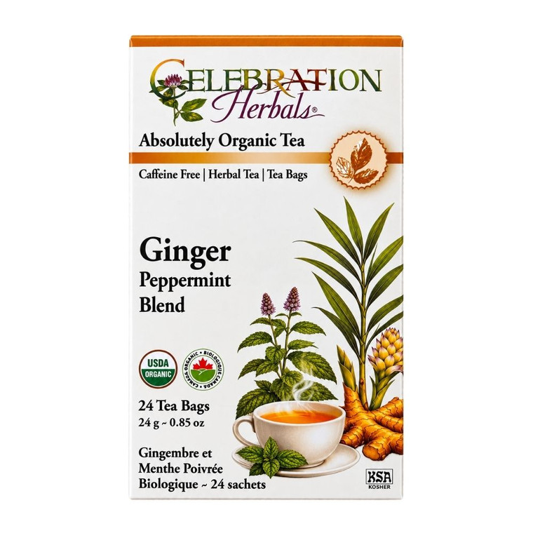 Celebration Herbals Ginger Peppermint | 24 Tea Bags