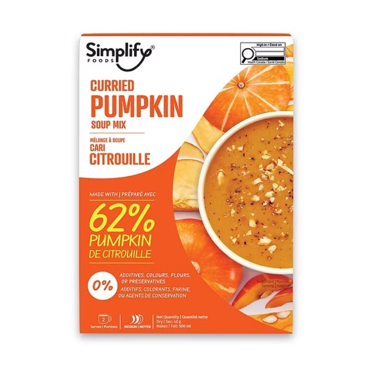 Simplify Foods Curried Pumpkin Soup Mix | 40 grams