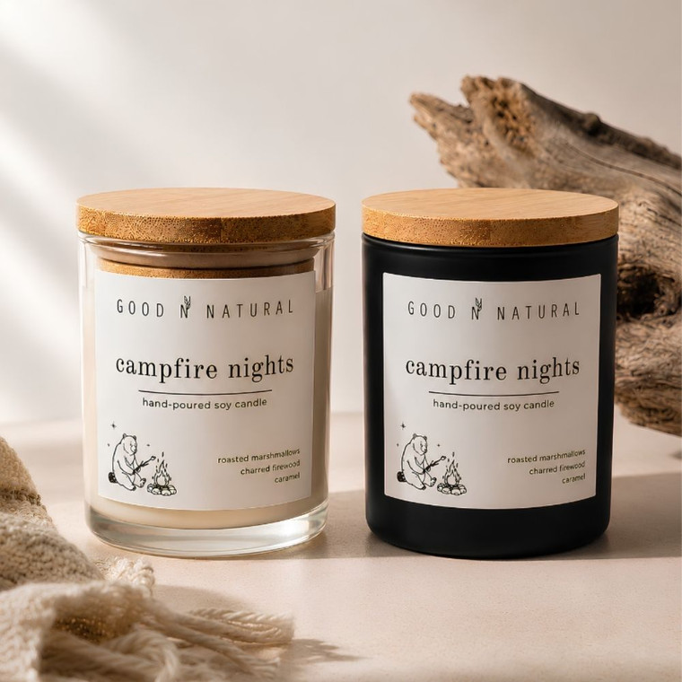 GNN Hand Crafted Candles Campfire Nights