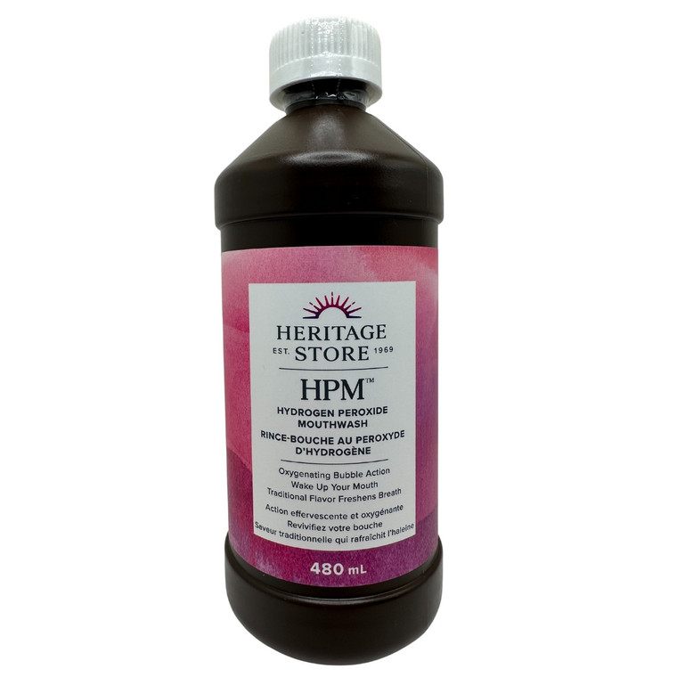 Heritage Store Original Hydrogen Peroxide Mouthwash | 480mL