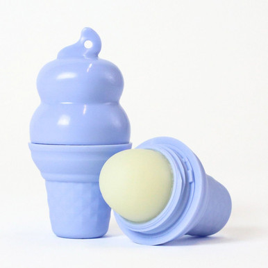 Rebels Refinery Ice Cream Cone Shaped 100% Natural Sour Blue Raspberry Lip Balm