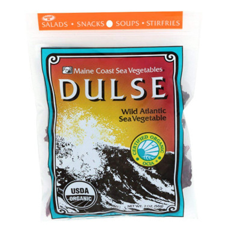 Maine Coast Organic Whole Leaf Dulse Wild Atlantic Sea Vegetable | 56 grams