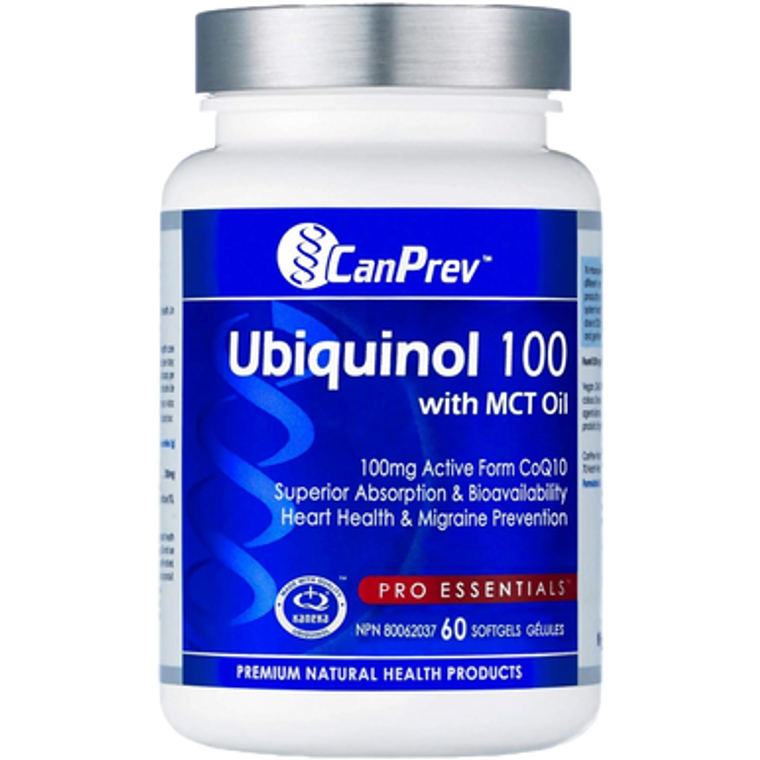 CanPrev Ubiquinol 100 with MCT Oil | 60 Softgels