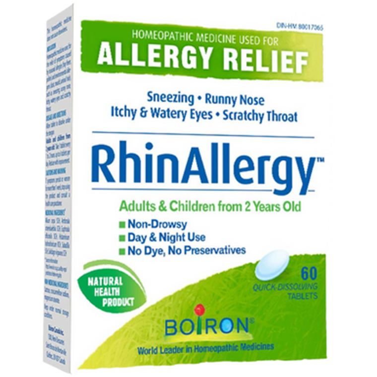 Boiron RhinAllergy Homeopathic Tablets | 60 Tablets