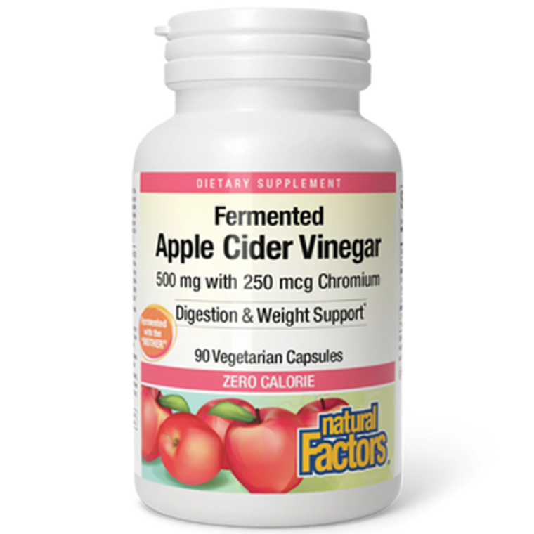 Natural Factors Fermented Apple Cider Vinegar with Chromium Capsules