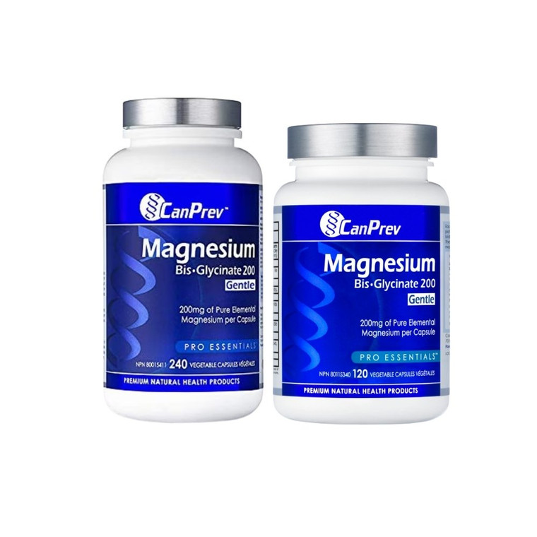CanPrev Magnesium Bis-Glycinate 200 Gentle Capsules