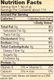 Nutrition Facts NOW Erythritol natural sweetner