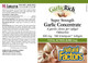 Natural Factors Garlic Rich Super Strength Garlic Concentrate - Label