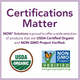 NOW Certified Organic Rose Hip Seed Oil - Certifications